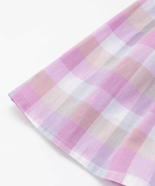 SLAP SLIP / スラップ スリップ シャツ・ブラウス | マドラスチェック肩フリルチュニック(90~130cm) | 詳細10