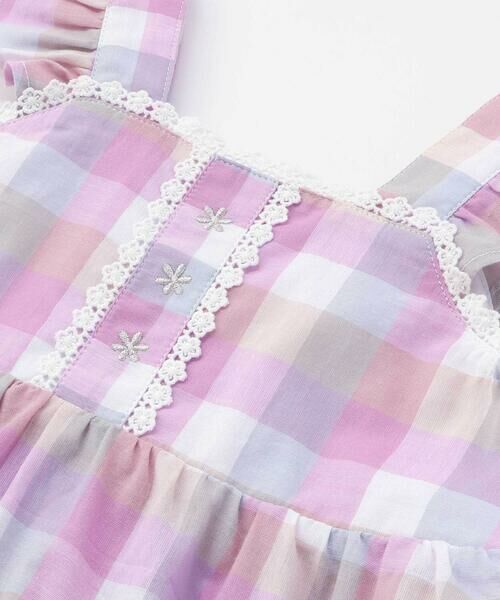 SLAP SLIP / スラップ スリップ シャツ・ブラウス | マドラスチェック肩フリルチュニック(90~130cm) | 詳細8