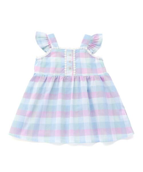 SLAP SLIP / スラップ スリップ シャツ・ブラウス | マドラスチェック肩フリルチュニック(90~130cm) | 詳細13