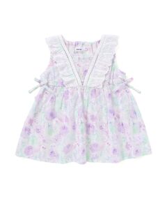 SLAP SLIP / スラップ スリップ シャツ・ブラウス | サイドリボンはしごレースフリルチュニック(90~130cm)