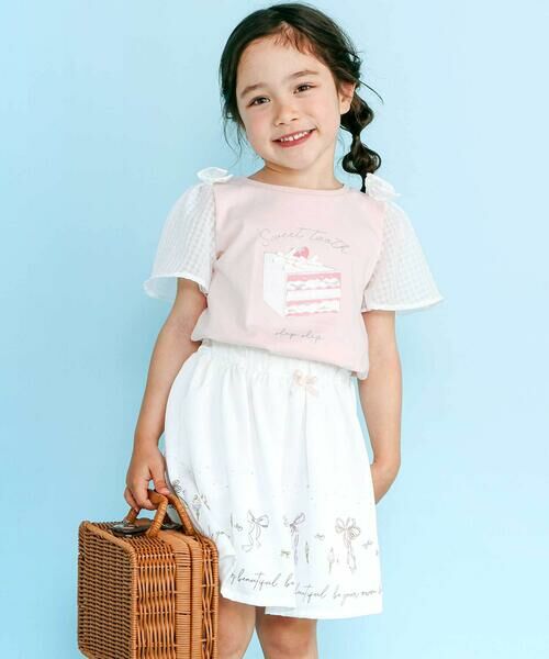 SLAP SLIP / スラップ スリップ ショート・ハーフ・半端丈パンツ | リボンアイス裾プリントスカパン(90~130cm) | 詳細2