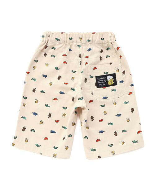 SLAP SLIP / スラップ スリップ ショート・ハーフ・半端丈パンツ | ツイルデニム総柄プリントハーフパンツ(80~130cm) | 詳細5