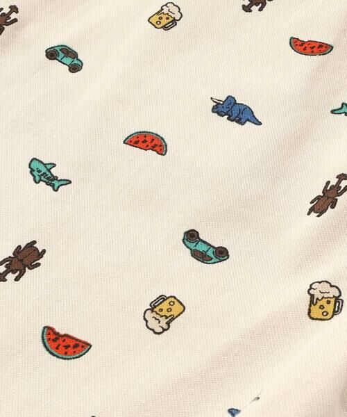 SLAP SLIP / スラップ スリップ ショート・ハーフ・半端丈パンツ | ツイルデニム総柄プリントハーフパンツ(80~130cm) | 詳細6