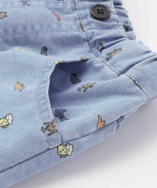 SLAP SLIP / スラップ スリップ ショート・ハーフ・半端丈パンツ | ツイルデニム総柄プリントハーフパンツ(80~130cm) | 詳細11