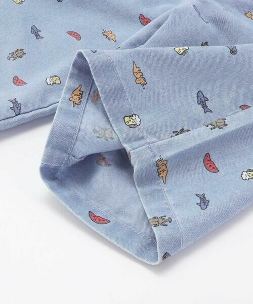 SLAP SLIP / スラップ スリップ ショート・ハーフ・半端丈パンツ | ツイルデニム総柄プリントハーフパンツ(80~130cm) | 詳細13