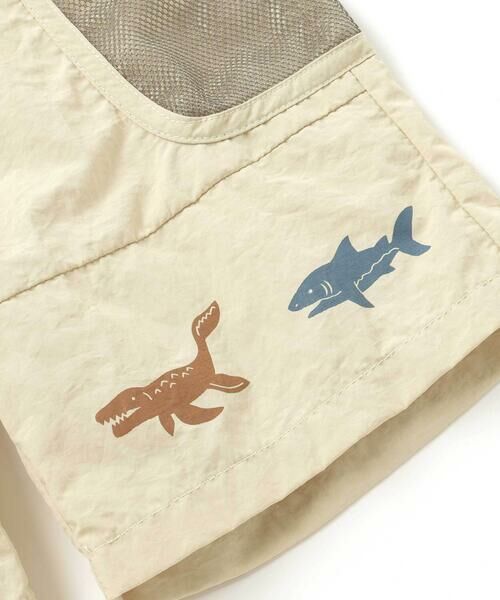 SLAP SLIP / スラップ スリップ ショート・ハーフ・半端丈パンツ | 【水陸両用/水にぬれると柄が浮き出る！？】恐竜総柄メッシュポケットハーフパンツ(80~130cm) | 詳細13