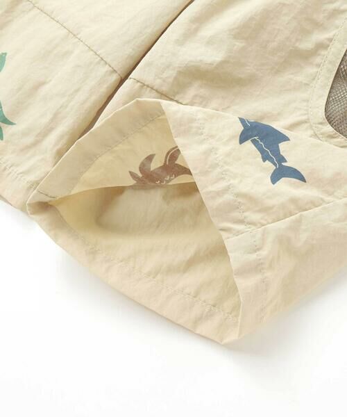 SLAP SLIP / スラップ スリップ ショート・ハーフ・半端丈パンツ | 【水陸両用/水にぬれると柄が浮き出る！？】恐竜総柄メッシュポケットハーフパンツ(80~130cm) | 詳細14