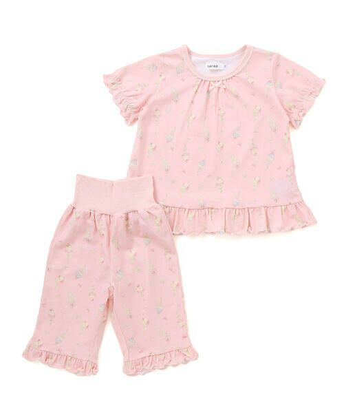 SLAP SLIP / スラップ スリップ ルームウェア | 【スララク/腹巻き一体型/吸汗速乾】みんな快眠!半袖みんみんパジャマ 上下セット(80~130cm) | 詳細5