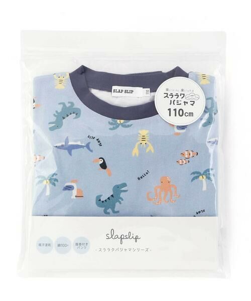 SLAP SLIP / スラップ スリップ ルームウェア | 【スララク/腹巻き一体型/吸汗速乾】みんな快眠!半袖みんみんパジャマ 上下セット(80~130cm) | 詳細16