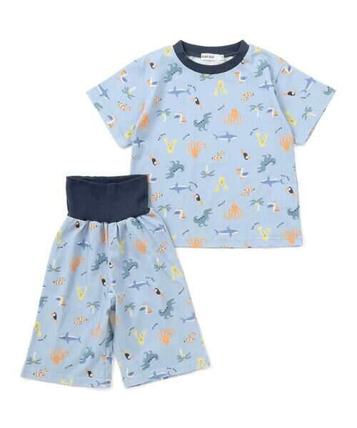 SLAP SLIP / スラップ スリップ ルームウェア | 【スララク/腹巻き一体型/吸汗速乾】みんな快眠!半袖みんみんパジャマ 上下セット(80~130cm) | 詳細10