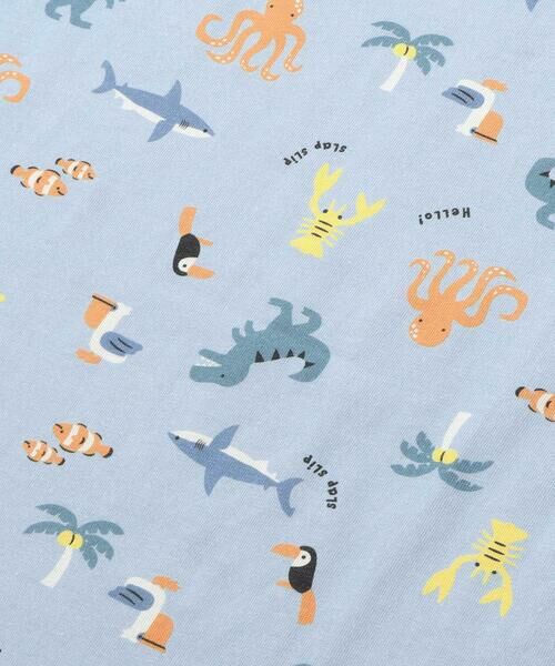 SLAP SLIP / スラップ スリップ ルームウェア | 【スララク/腹巻き一体型/吸汗速乾】みんな快眠!半袖みんみんパジャマ 上下セット(80~130cm) | 詳細11