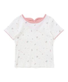 SLAP SLIP / スラップ スリップ Tシャツ | 花柄バックリボンTシャツ(80~130cm)