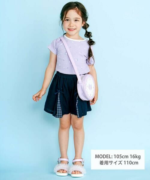 SLAP SLIP / スラップ スリップ Tシャツ | 花柄バックリボンTシャツ(80~130cm) | 詳細7