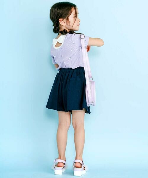 SLAP SLIP / スラップ スリップ Tシャツ | 花柄バックリボンTシャツ(80~130cm) | 詳細8