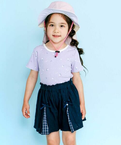 SLAP SLIP / スラップ スリップ Tシャツ | 花柄バックリボンTシャツ(80~130cm) | 詳細10