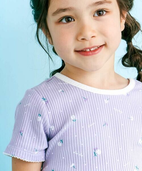 SLAP SLIP / スラップ スリップ Tシャツ | 花柄バックリボンTシャツ(80~130cm) | 詳細11