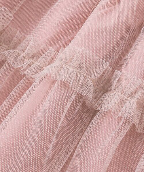 SLAP SLIP / スラップ スリップ Tシャツ | 肩リボンチュールキャミソールドッキングTシャツ(80~130cm) | 詳細17