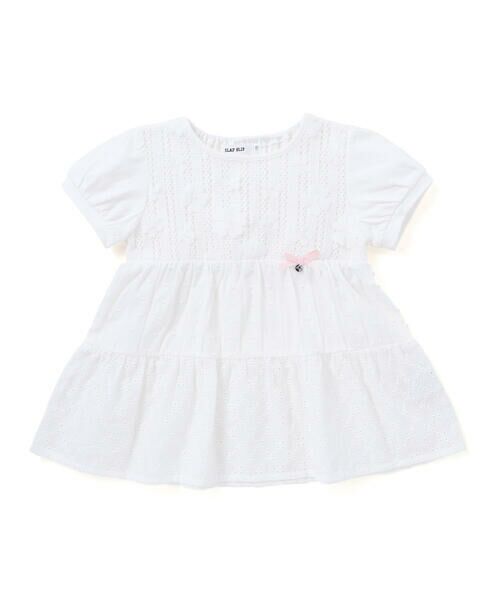 SLAP SLIP / スラップ スリップ シャツ・ブラウス | お花レースティアードトップス(80~130cm) | 詳細4