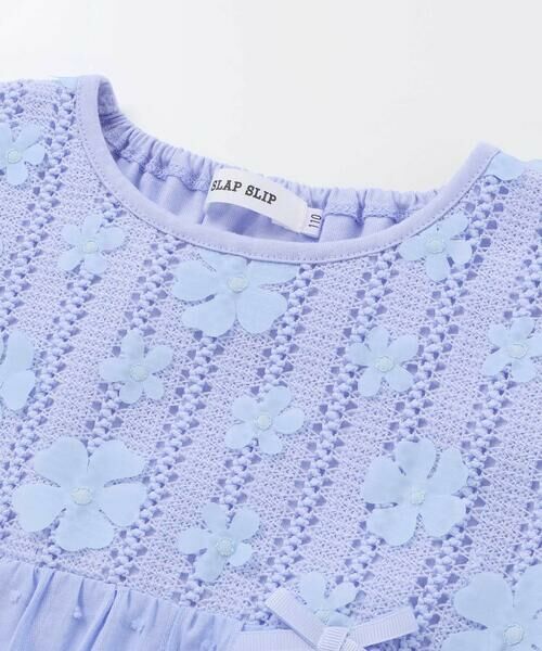 SLAP SLIP / スラップ スリップ シャツ・ブラウス | お花レースティアードトップス(80~130cm) | 詳細9