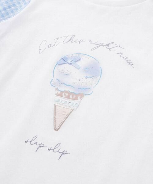 SLAP SLIP / スラップ スリップ Tシャツ | 【吸汗速乾】アイスクリームケーキモチーフリボンシアースリーブTシャツ(80~130cm) | 詳細7