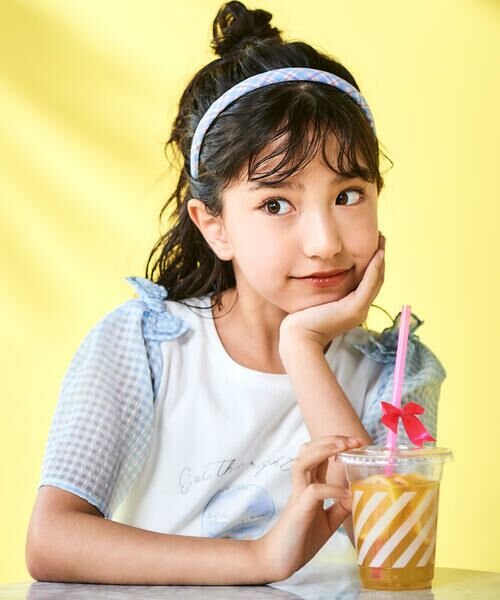 SLAP SLIP / スラップ スリップ Tシャツ | 【吸汗速乾】アイスクリームケーキモチーフリボンシアースリーブTシャツ(80~130cm) | 詳細3