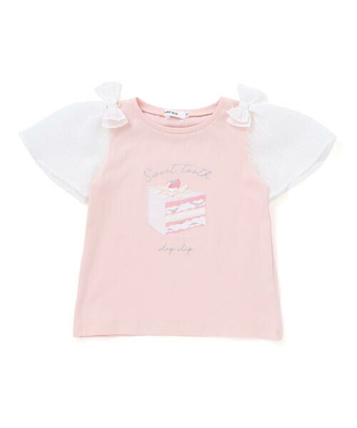 SLAP SLIP / スラップ スリップ Tシャツ | 【吸汗速乾】アイスクリームケーキモチーフリボンシアースリーブTシャツ(80~130cm) | 詳細12