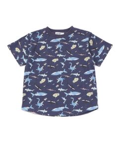 SLAP SLIP / スラップ スリップ Tシャツ | 【吸汗速乾】ビーチ海総柄半袖Tシャツ(80~130cm)