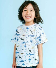 SLAP SLIP / スラップ スリップ Tシャツ | 【吸汗速乾】ビーチ海総柄半袖Tシャツ(80~130cm)