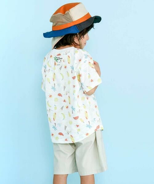 SLAP SLIP / スラップ スリップ Tシャツ | 【吸汗速乾】ビーチ海総柄半袖Tシャツ(80~130cm) | 詳細7