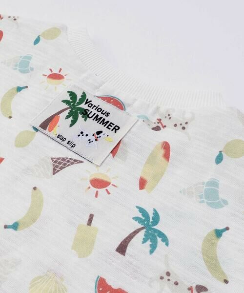 SLAP SLIP / スラップ スリップ Tシャツ | 【吸汗速乾】ビーチ海総柄半袖Tシャツ(80~130cm) | 詳細5
