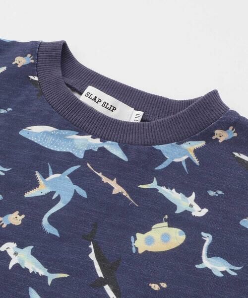 SLAP SLIP / スラップ スリップ Tシャツ | 【吸汗速乾】ビーチ海総柄半袖Tシャツ(80~130cm) | 詳細9