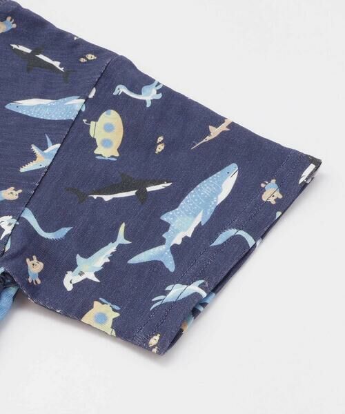 SLAP SLIP / スラップ スリップ Tシャツ | 【吸汗速乾】ビーチ海総柄半袖Tシャツ(80~130cm) | 詳細10