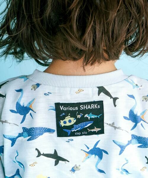 SLAP SLIP / スラップ スリップ Tシャツ | 【吸汗速乾】ビーチ海総柄半袖Tシャツ(80~130cm) | 詳細21
