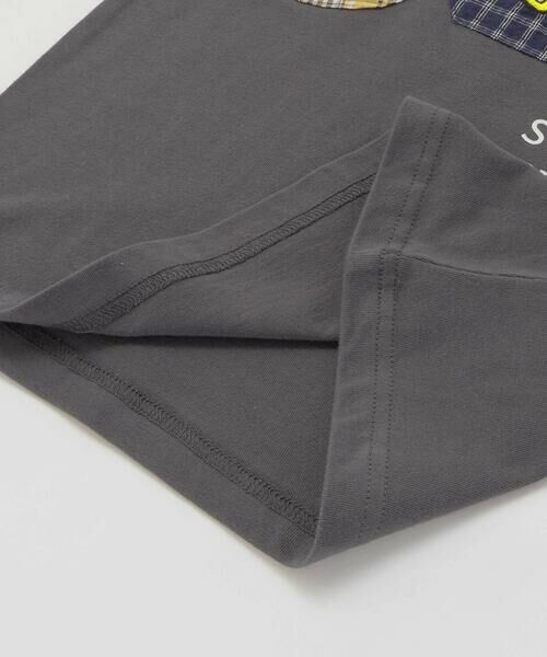 SLAP SLIP / スラップ スリップ Tシャツ | 【吸汗速乾】チェックダンガリー色々ワッペン付きポケット半袖Tシャツ(80~130cm) | 詳細19