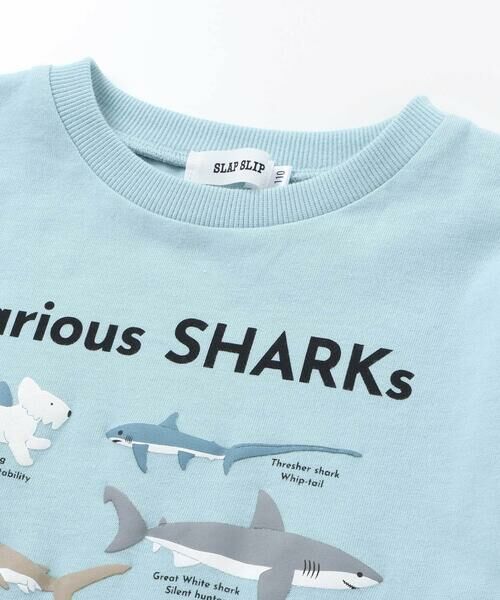 SLAP SLIP / スラップ スリップ Tシャツ | 【吸汗速乾】恐竜サメ図鑑風発泡プリントTシャツ(80~130cm) | 詳細6