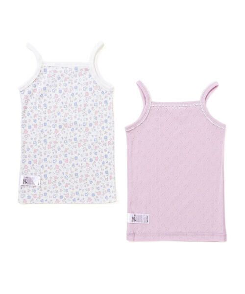 SLAP SLIP / スラップ スリップ その他インナー・ルームウェア | 【スララク/吸汗速乾】綿100%汗とムレにサラば！ときめきサラッとキャミソール2枚セット(80~130cm) | 詳細16