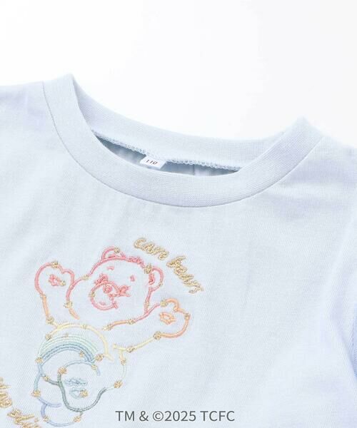 SLAP SLIP / スラップ スリップ ミニ丈・ひざ丈ワンピース | 【ケアベア×SLAP SLIP】キラキラプリント肩あきチュールワンピース(100~130cm) | 詳細5