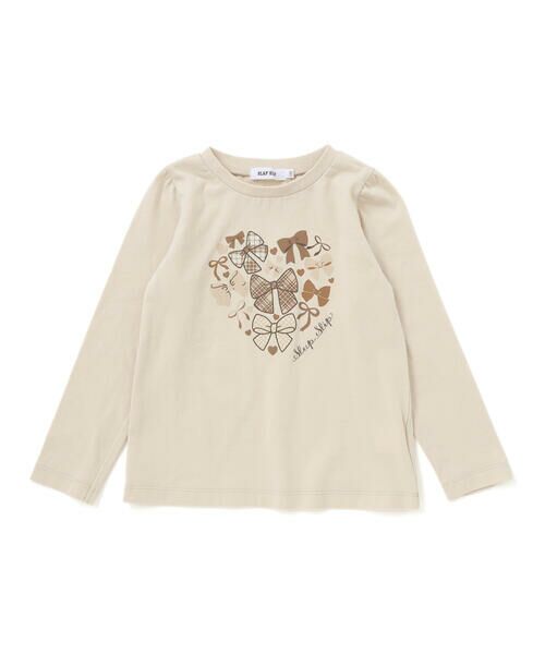 SLAP SLIP / スラップ スリップ セットアップ | 【お揃い】チェックティアードキャミソール+フロントプリント長袖カットソー2点セット(90~130cm) | 詳細12