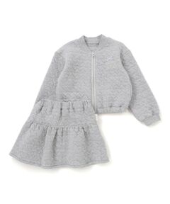 SLAP SLIP / スラップ スリップ セットアップ | ギュギュっとハート柄キルトジャケット+スカパンセットアップ(90~130cm)