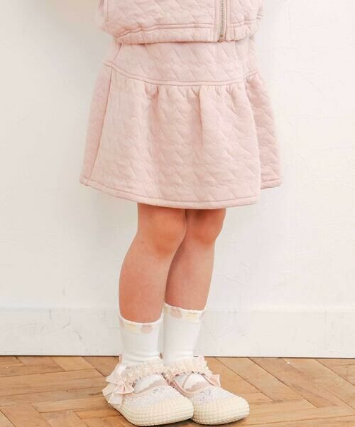 SLAP SLIP / スラップ スリップ セットアップ | ギュギュっとハート柄キルトジャケット+スカパンセットアップ(90~130cm) | 詳細3