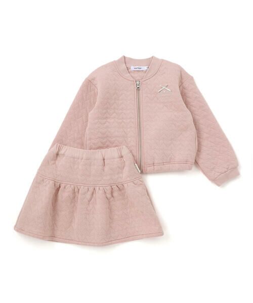 SLAP SLIP / スラップ スリップ セットアップ | ギュギュっとハート柄キルトジャケット+スカパンセットアップ(90~130cm) | 詳細4