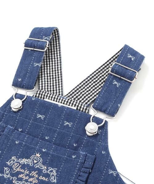 SLAP SLIP / スラップ スリップ ミニ・ひざ丈スカート | デニムツイル総柄ジャンパースカート(80~130cm) | 詳細11