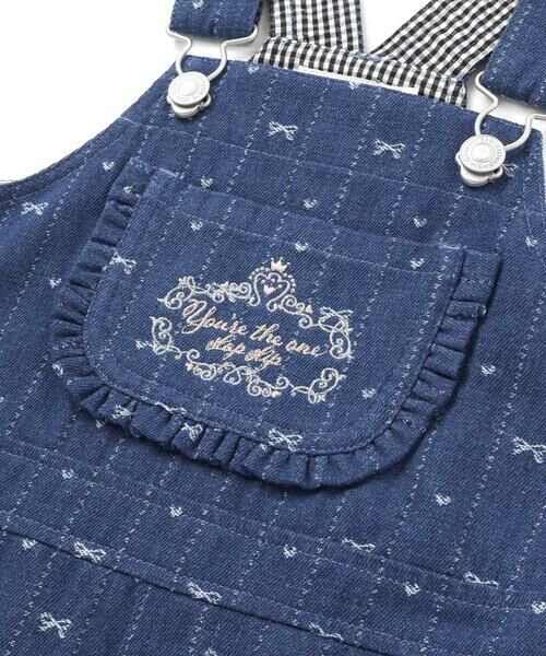 SLAP SLIP / スラップ スリップ ミニ・ひざ丈スカート | デニムツイル総柄ジャンパースカート(80~130cm) | 詳細13
