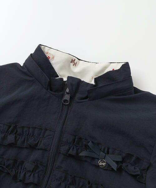 SLAP SLIP / スラップ スリップ テーラードジャケット | 無地総柄リバーシブルタフタジャケット(80~130cm) | 詳細7