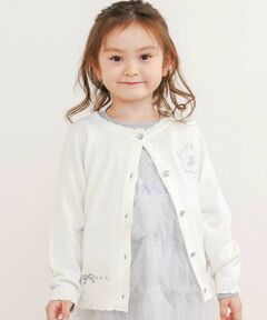 SLAP SLIP / スラップ スリップ カーディガン・ボレロ | ジュエル風ボタン縁スカラップニットカーディガン(90~130cm)