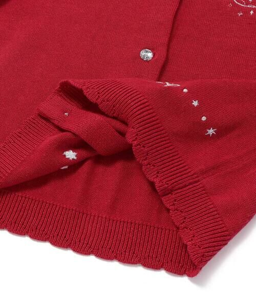 SLAP SLIP / スラップ スリップ カーディガン・ボレロ | ジュエル風ボタン縁スカラップニットカーディガン(90~130cm) | 詳細16