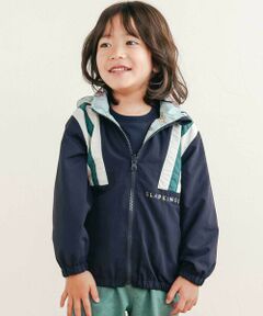 SLAP SLIP / スラップ スリップ テーラードジャケット | 肩切り替え無地総柄リバーシブルタフタジャケット(80~130cm)