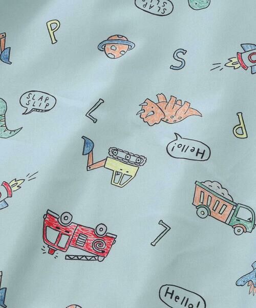 SLAP SLIP / スラップ スリップ テーラードジャケット | 肩切り替え無地総柄リバーシブルタフタジャケット(80~130cm) | 詳細6