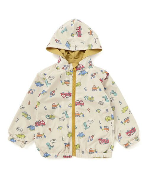 SLAP SLIP / スラップ スリップ テーラードジャケット | 肩切り替え無地総柄リバーシブルタフタジャケット(80~130cm) | 詳細12