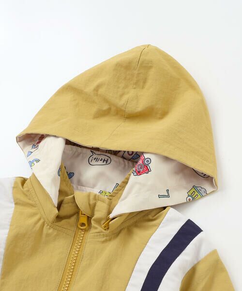 SLAP SLIP / スラップ スリップ テーラードジャケット | 肩切り替え無地総柄リバーシブルタフタジャケット(80~130cm) | 詳細14